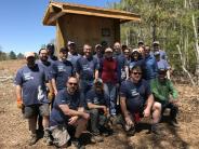 Serve with Liberty volunteers after a morning of shrub planting at Thompson Forest