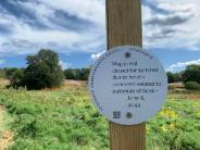 Climate remembrance marker at Wagon Hill (Photo credit: Kirsten Howard)