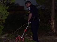 Sgt. Bilodeau taking measurements