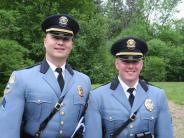 Capt. Holmstock and Sgt. Daly at the 2011 Memorial Day Parade