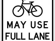 MUTCD road sign bicyclists