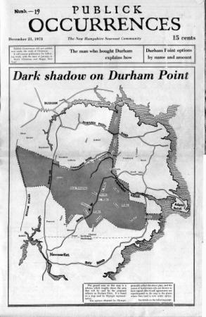 Dark Shadow on Durham Point, NH, Publick Occurrences, December 21, 1973