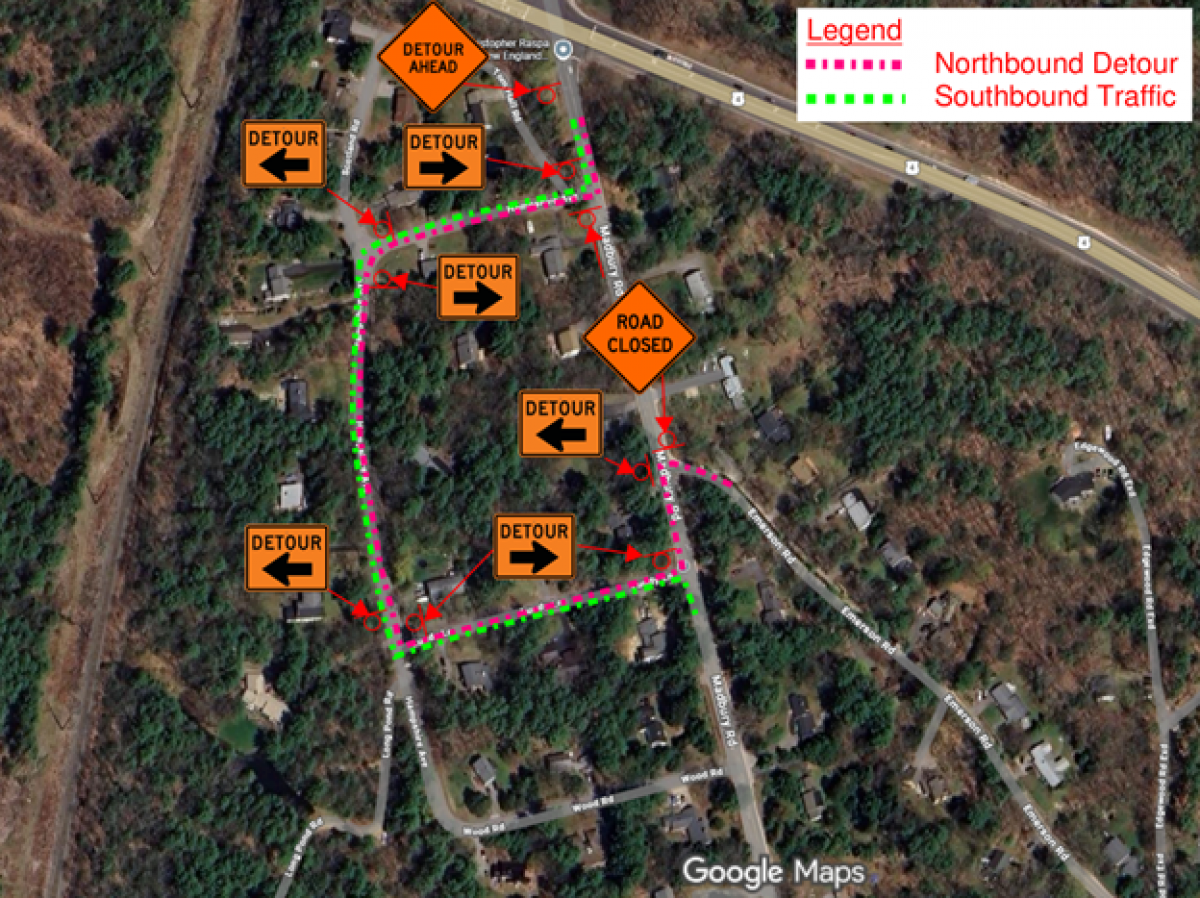 Madbury Road Tree Removal Traffic Pattern - 4-10-2026