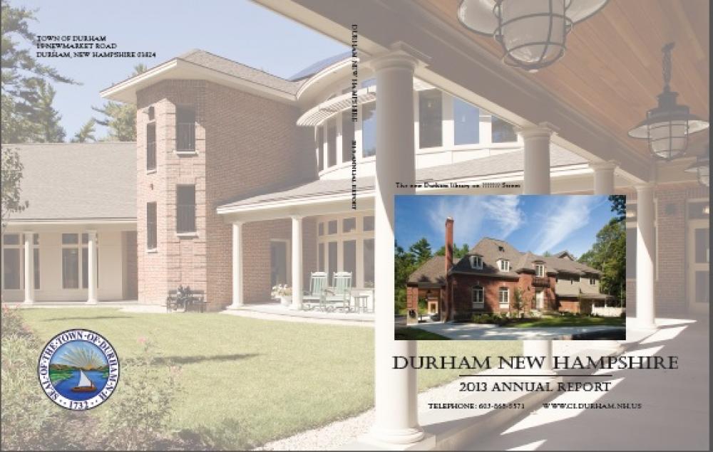 2013 Town Report The Town of Durham New Hampshire