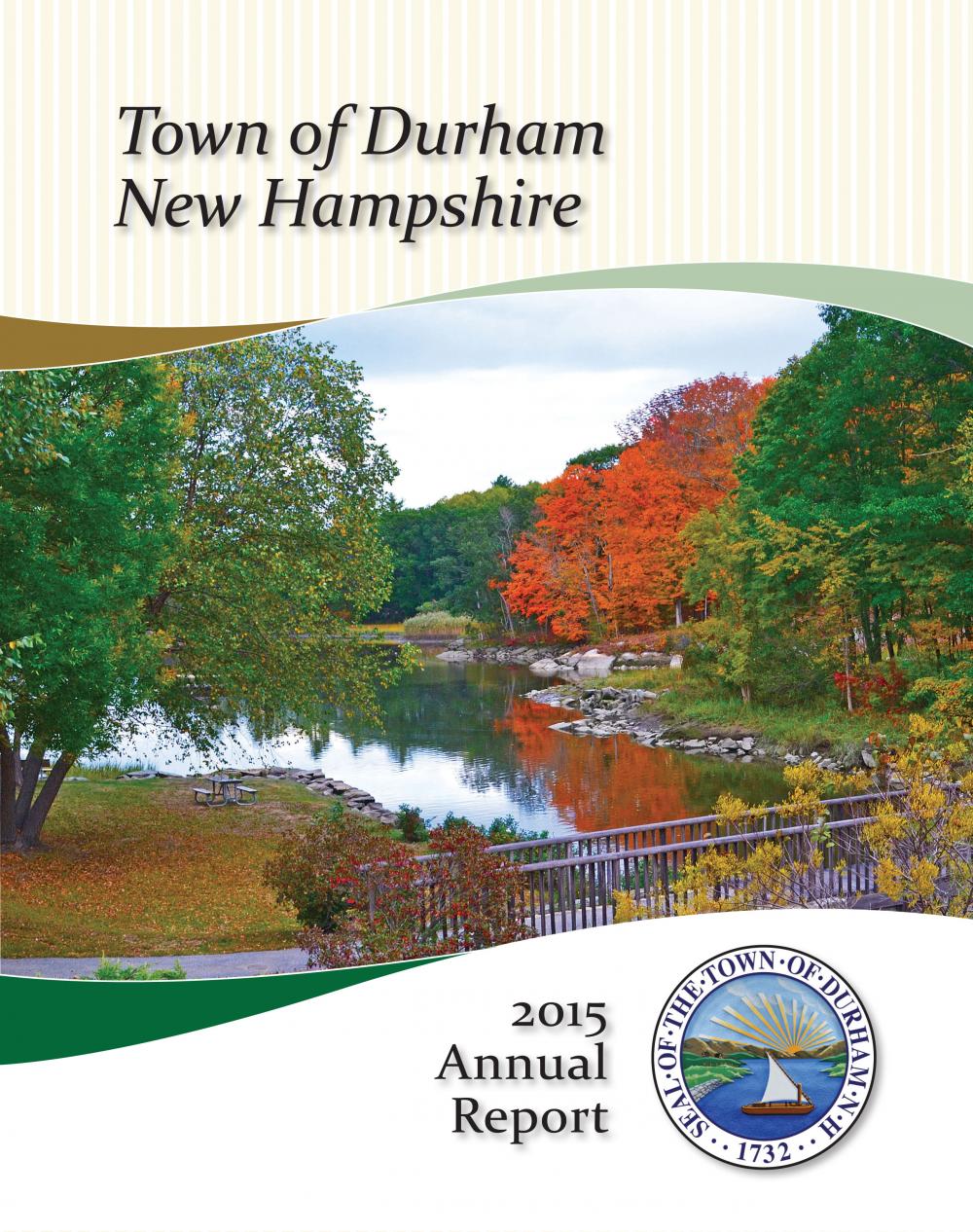 2015 Annual Town Report The Town of Durham New Hampshire