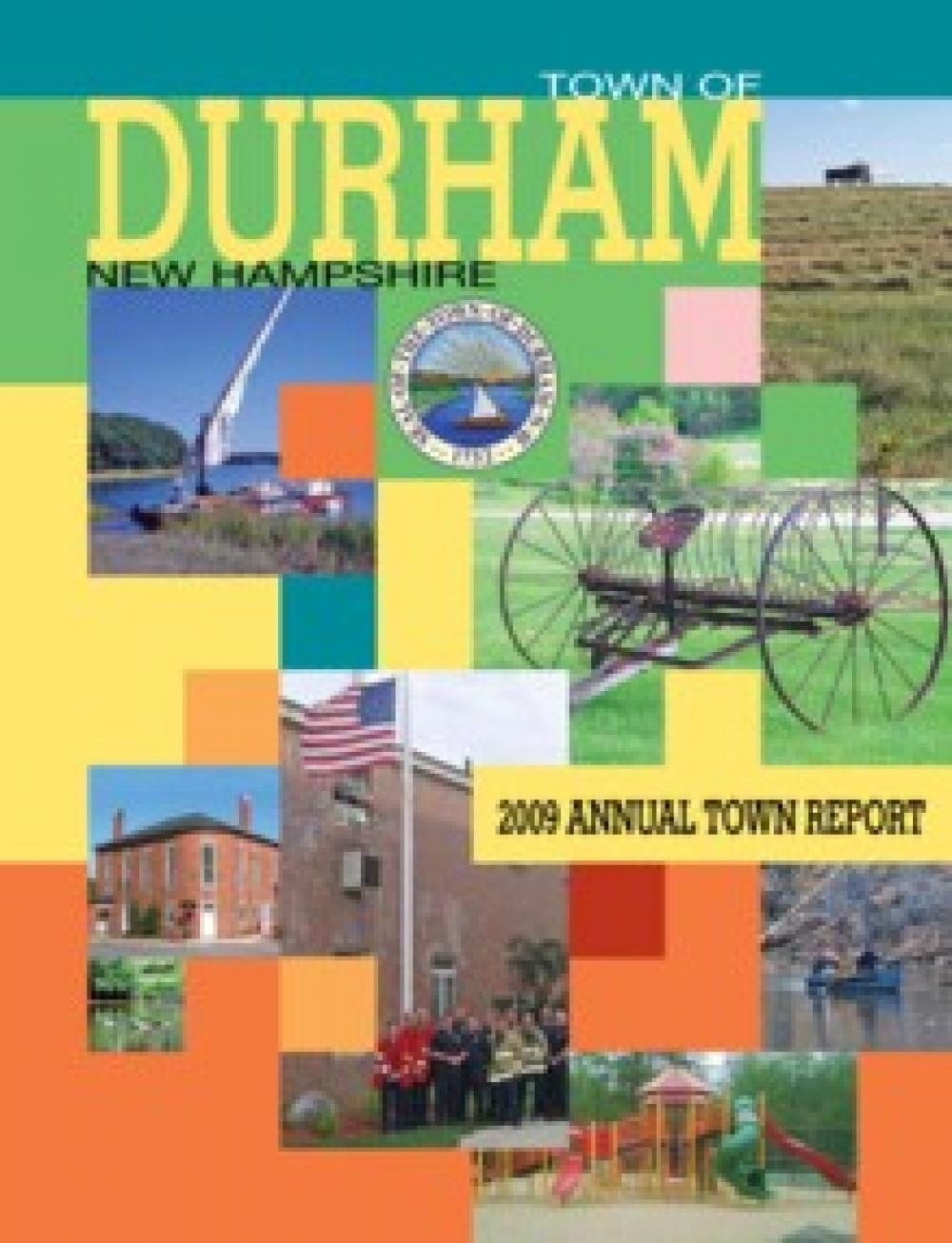 Durham Town Report 2009 The Town of Durham New Hampshire